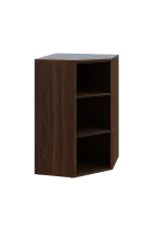 V 3 - 7  kancelářská skříň, rohová, 1100x700x700, ořech královský